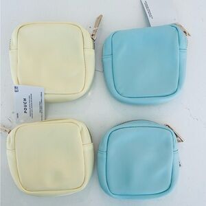 Chic Pastel Cosmetic Pouch Set